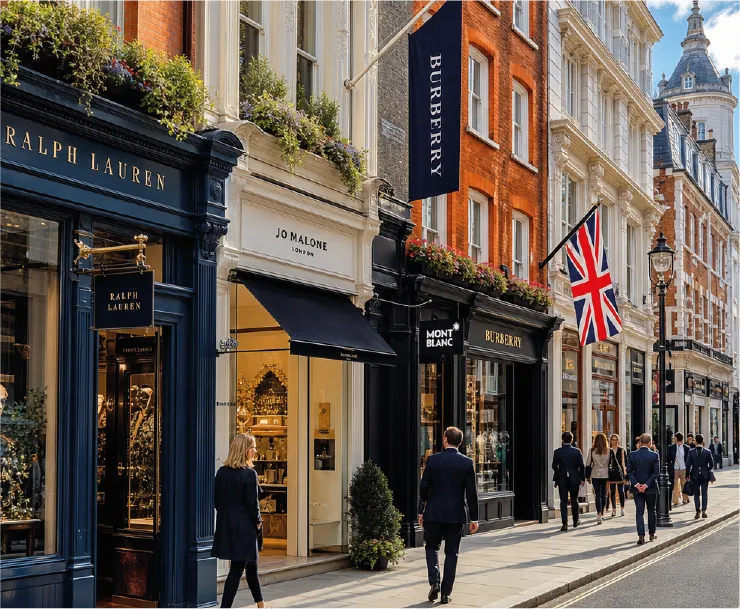 UK retail property advisory — finding prime London locations for international fashion and luxury brands